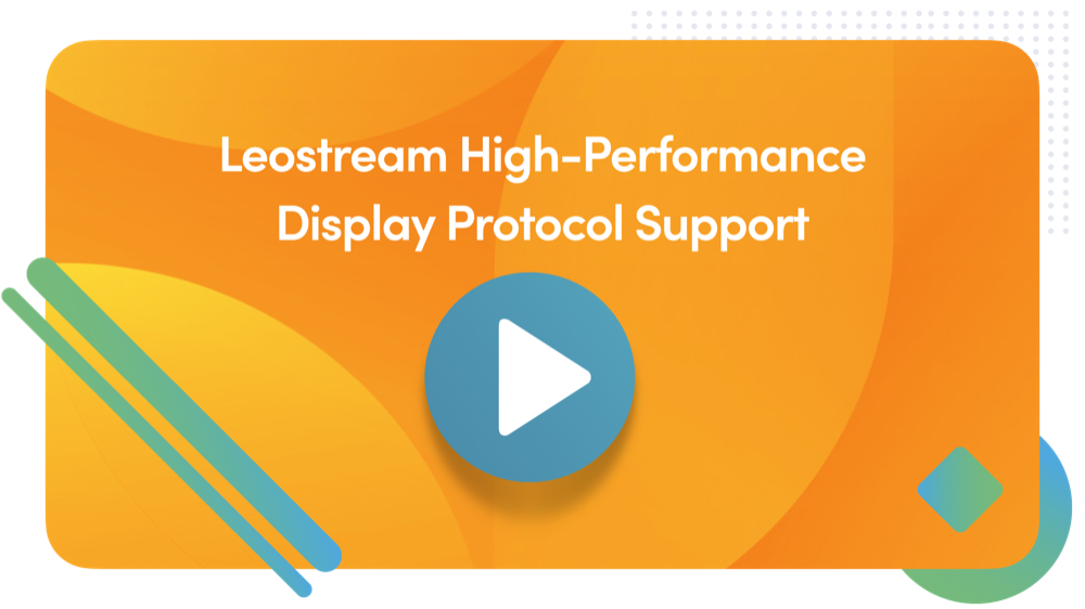 High-Performance Display Protocol Support.